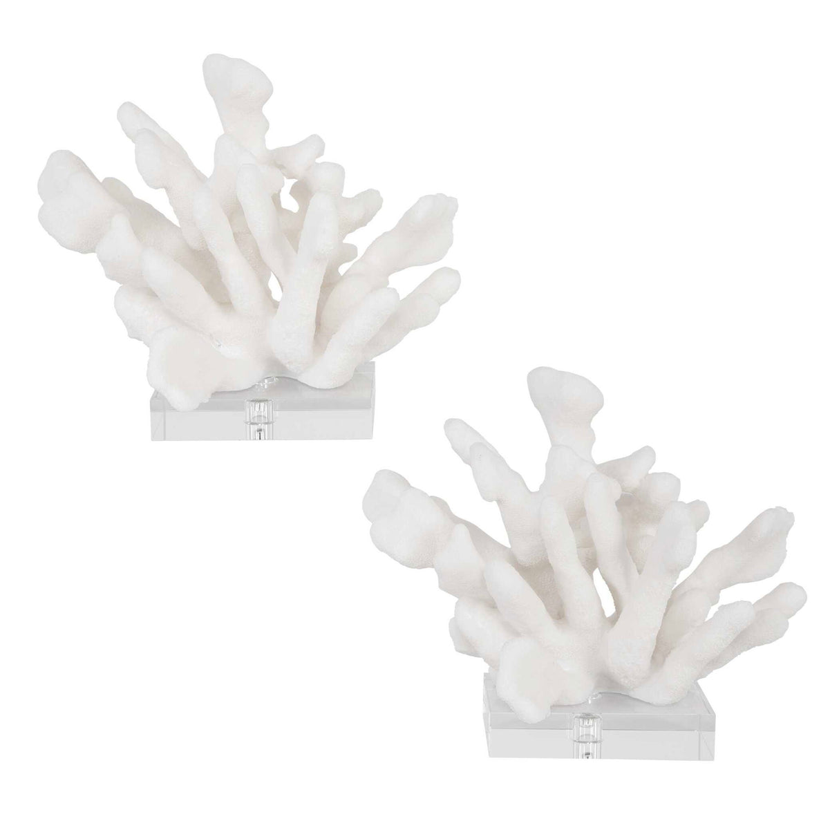 Charbel - Bookends, Set Of 2 - White
