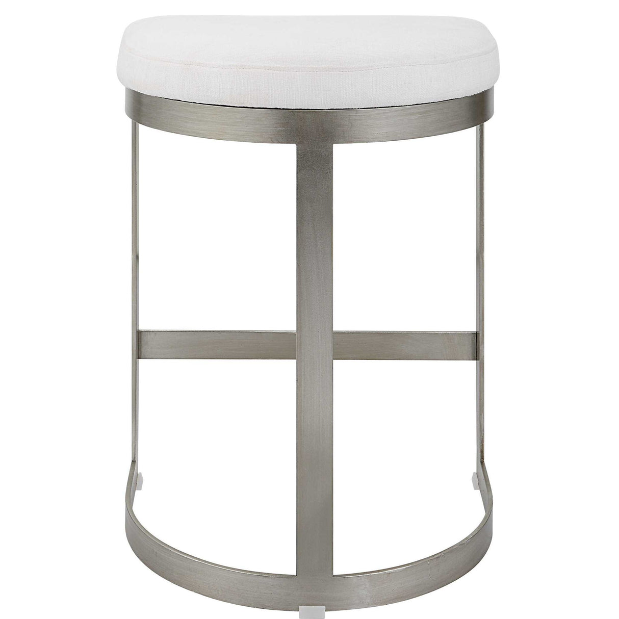 Ivanna - Backless Counter Stool - Silver