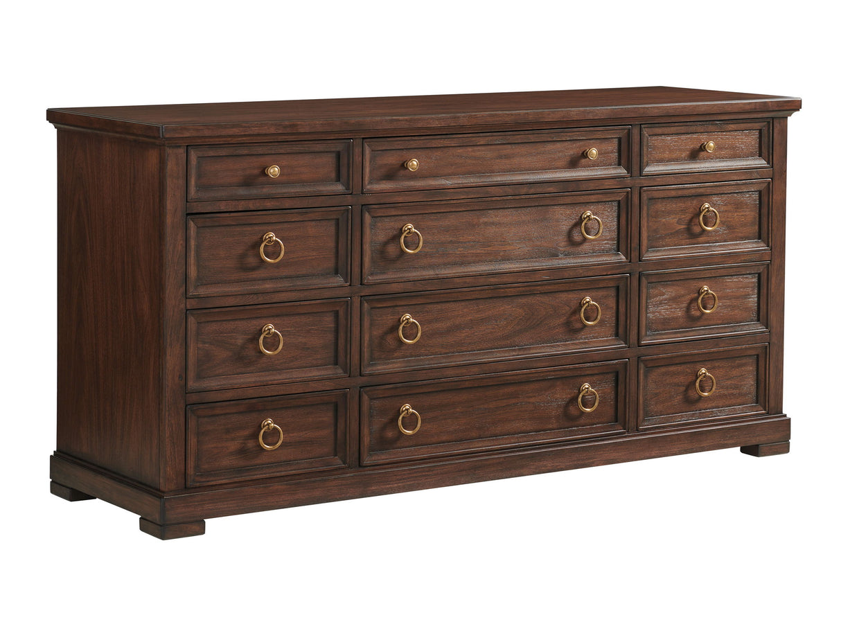 Silverado - Sereno Triple Dresser - Dark Brown