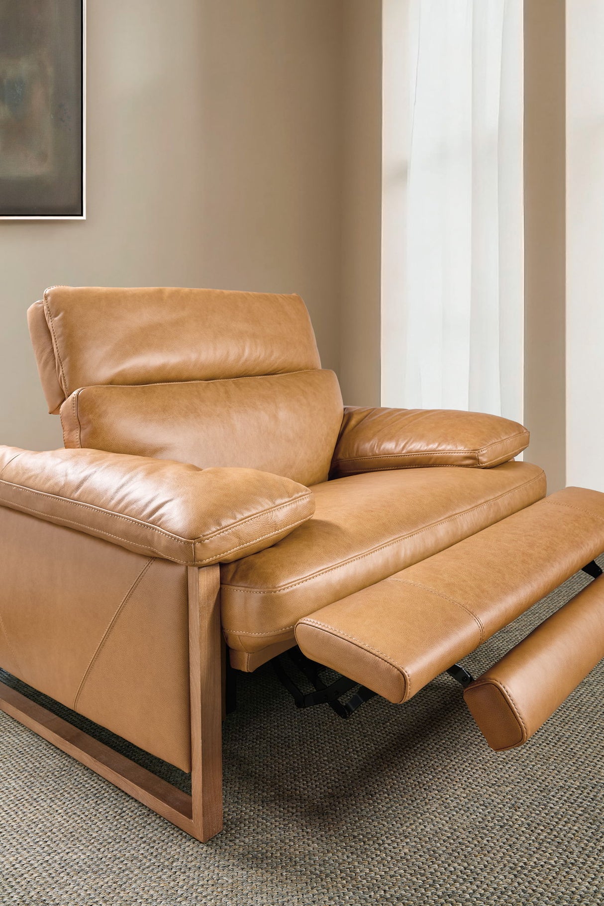 Jericho - Power Recliner With Power Headrest - Brown