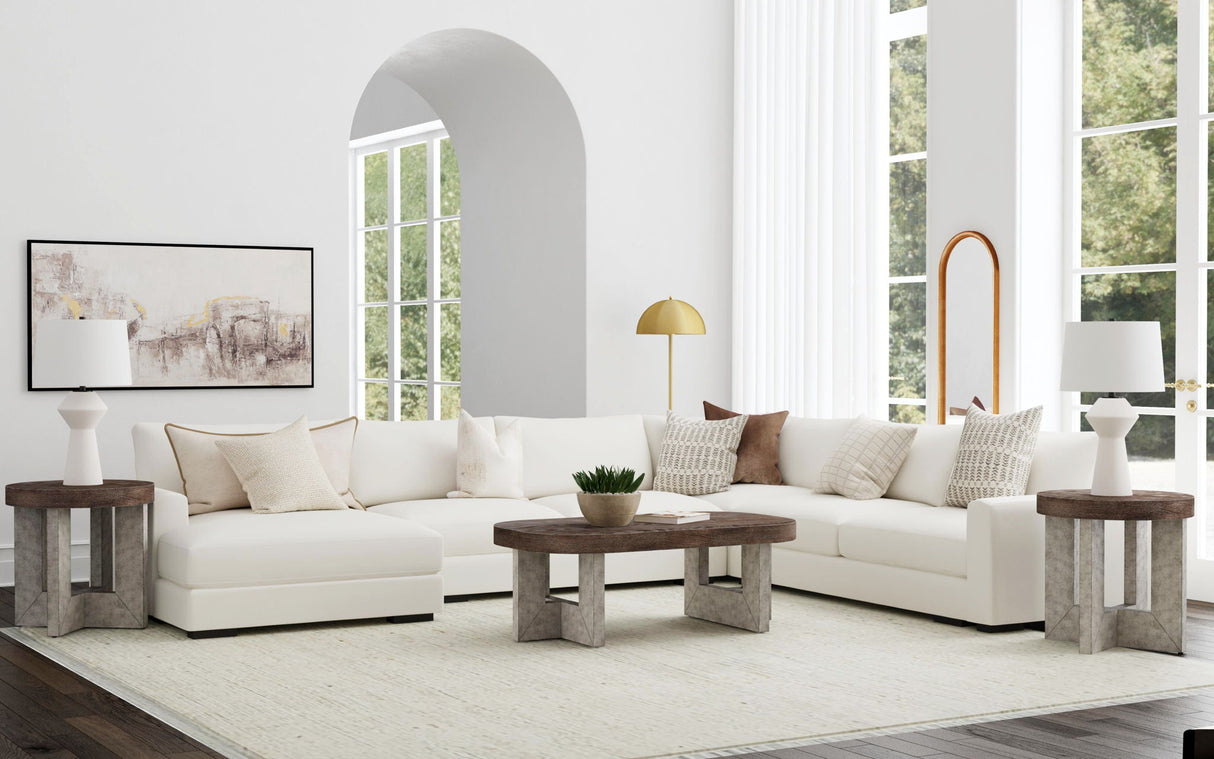 About Town Framed Canvas - Gray