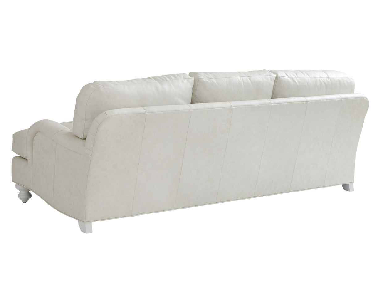 Ocean Breeze - Gilmore Leather Arm Sofa - White