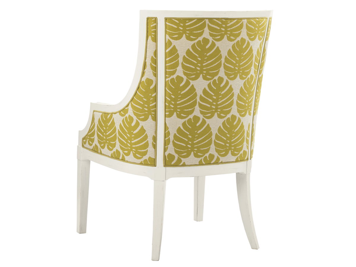 Ivory Key - Aqua Bay Chair - Dark Brown / Green