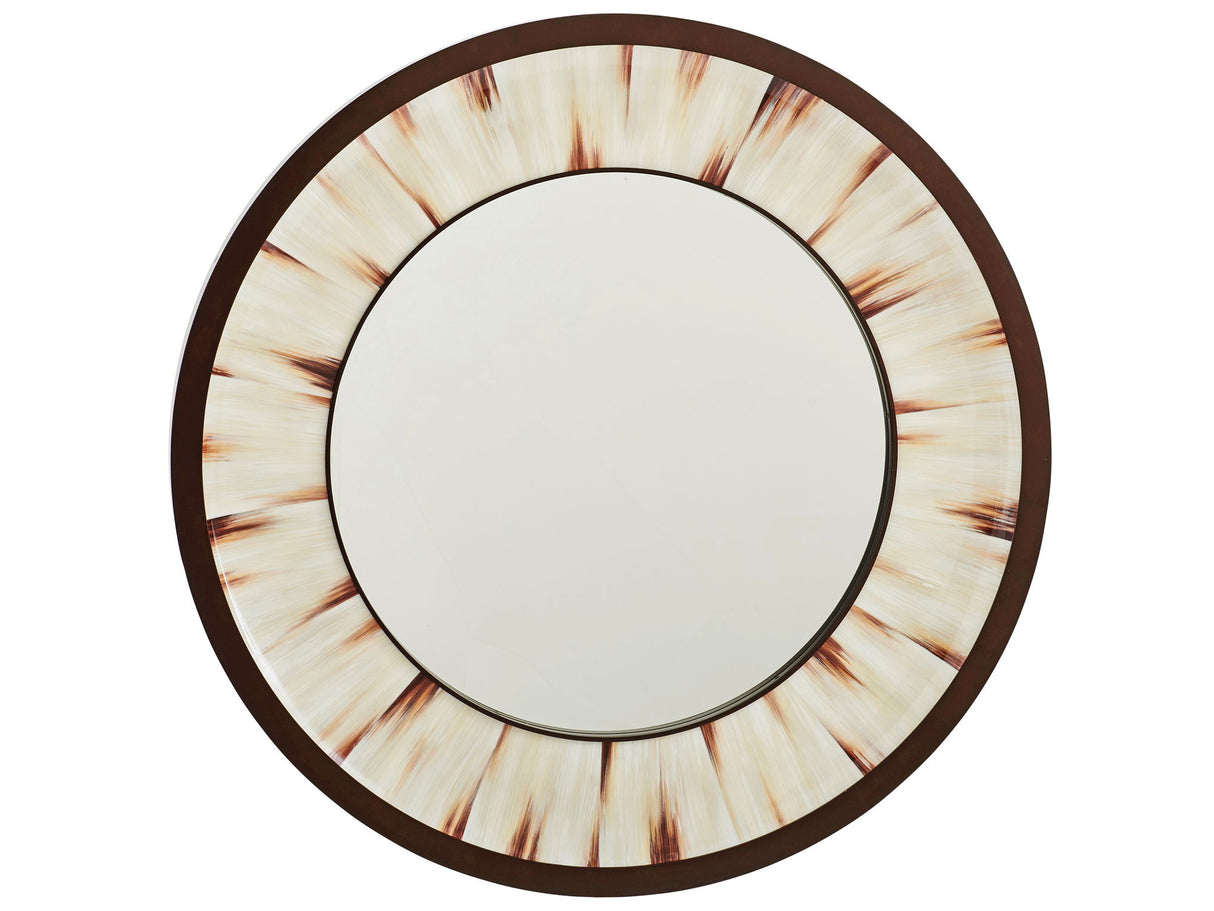 Park City - Academy Round Mirror - Beige