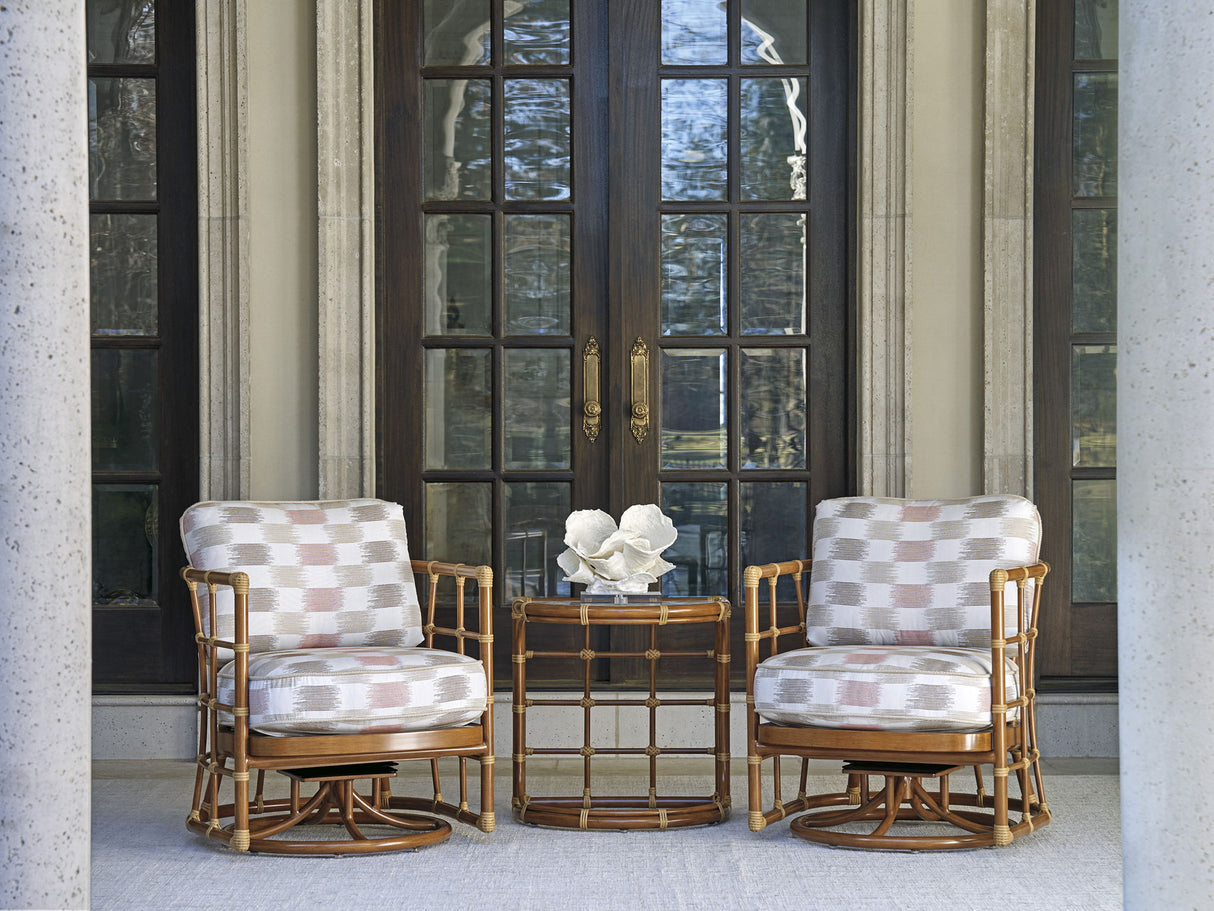 Sandpiper Bay - Demilune End Table - Dark Brown