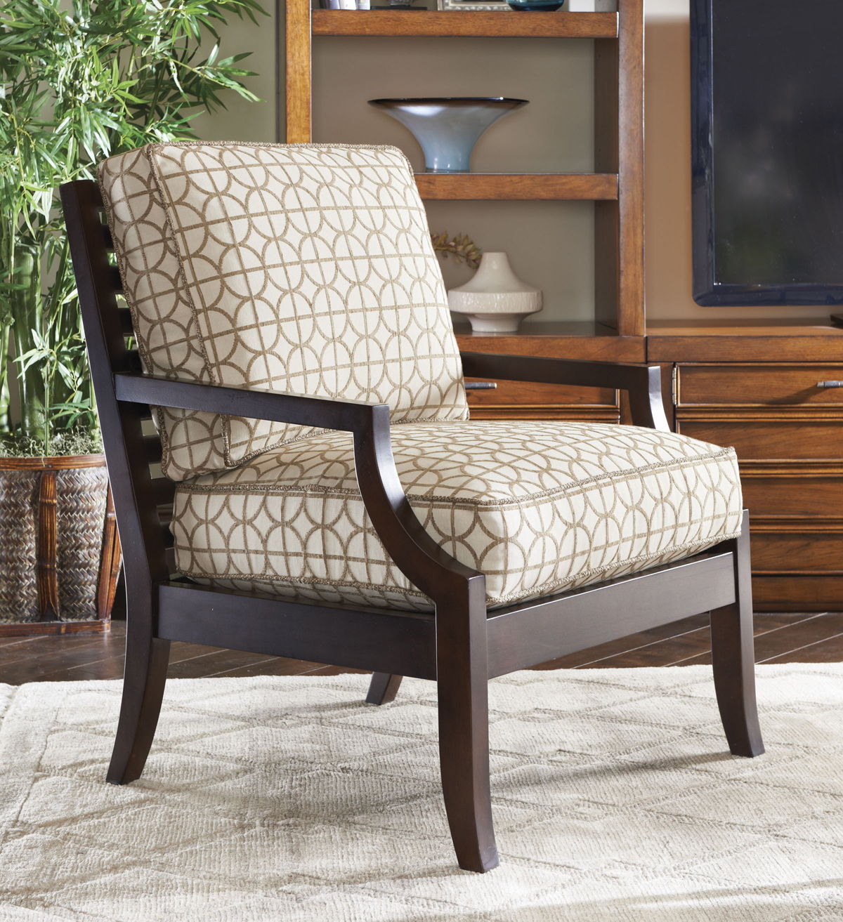 Lexington Upholstery - Joey Chair - Light Brown / Dark Brown