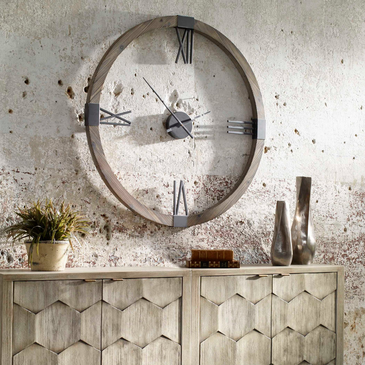 Marcelo - Modern Wall Clock - Light Brown