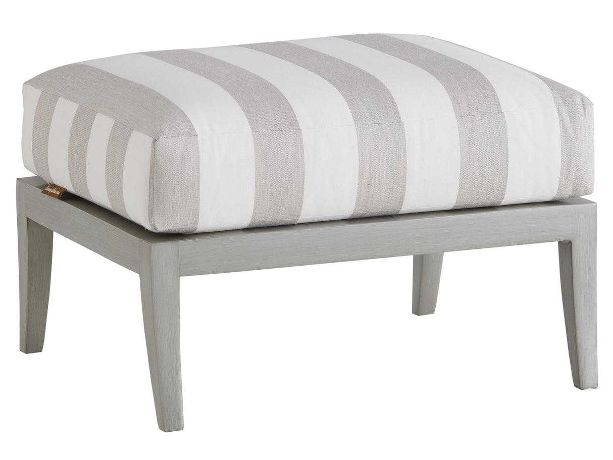 Silver Sands - Ottoman - Pearl Silver