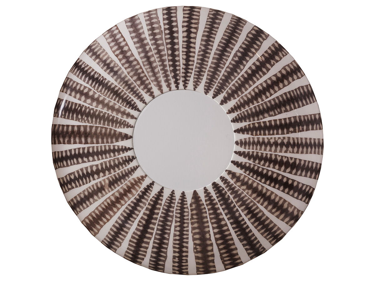 Signature Designs - Sulu Sea Snake Round Mirror - Dark Brown