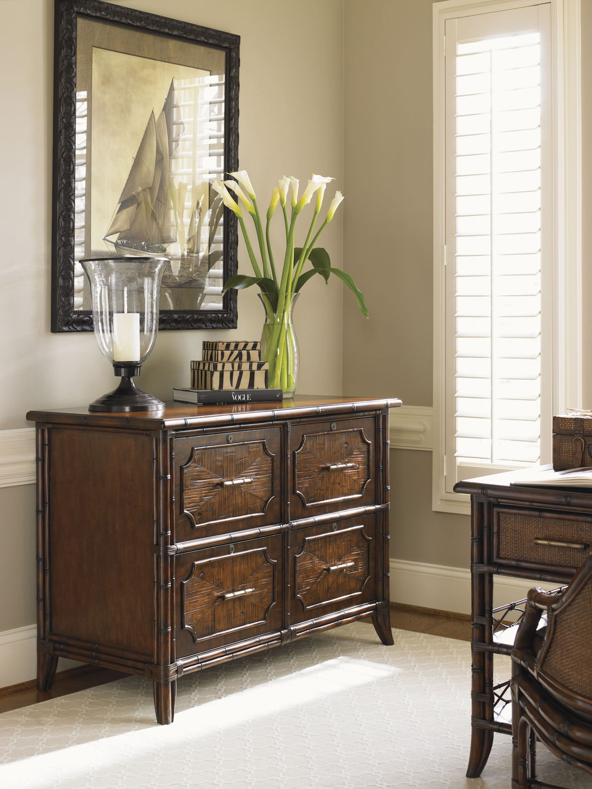 Bal Harbour - Laguna Beach File Chest - Dark Brown