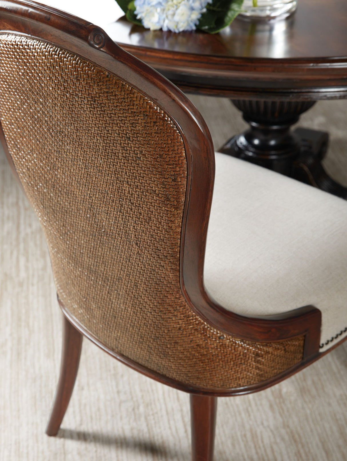 Charleston - Upholstered Side Chair (Set of 2) - Dark Brown