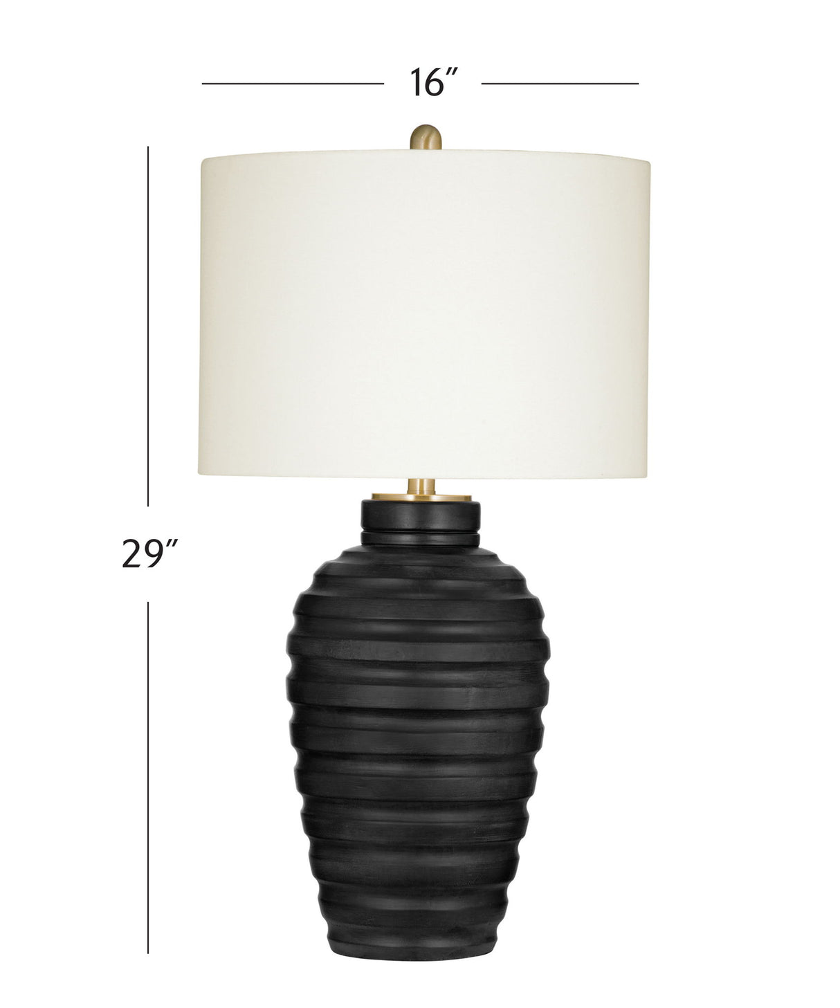 Hale - Table Lamp - Black / White