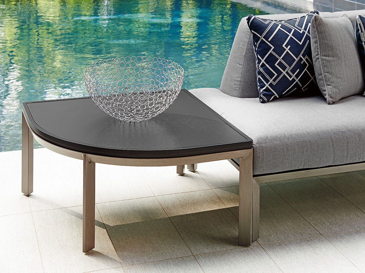 Del Mar - Sectional Corner Table - Dark Gray