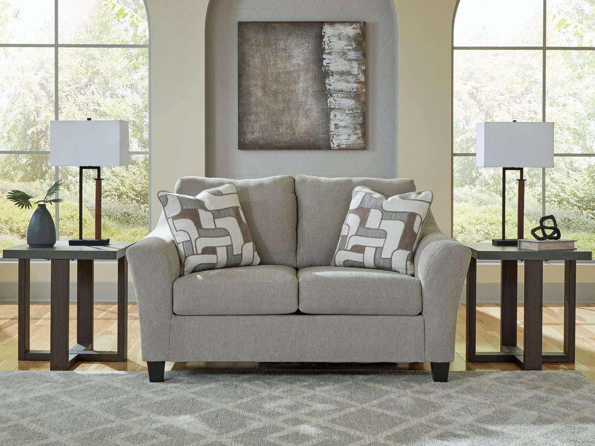 Willarae - Loveseat - Taupe