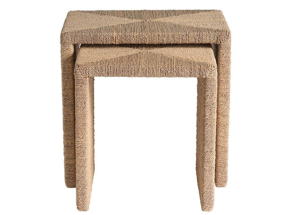 Oasis - Abaca Nesting Tables - Beige