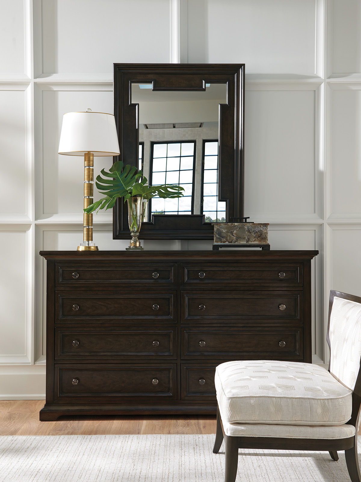 Brentwood - Highwood Rectangular Mirror - Dark Brown