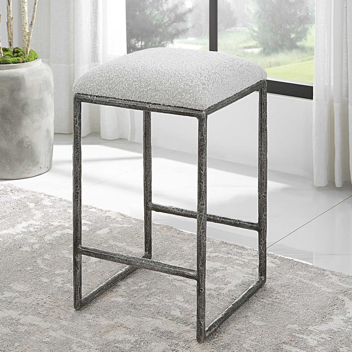 Brisbane - Counter Stool - White