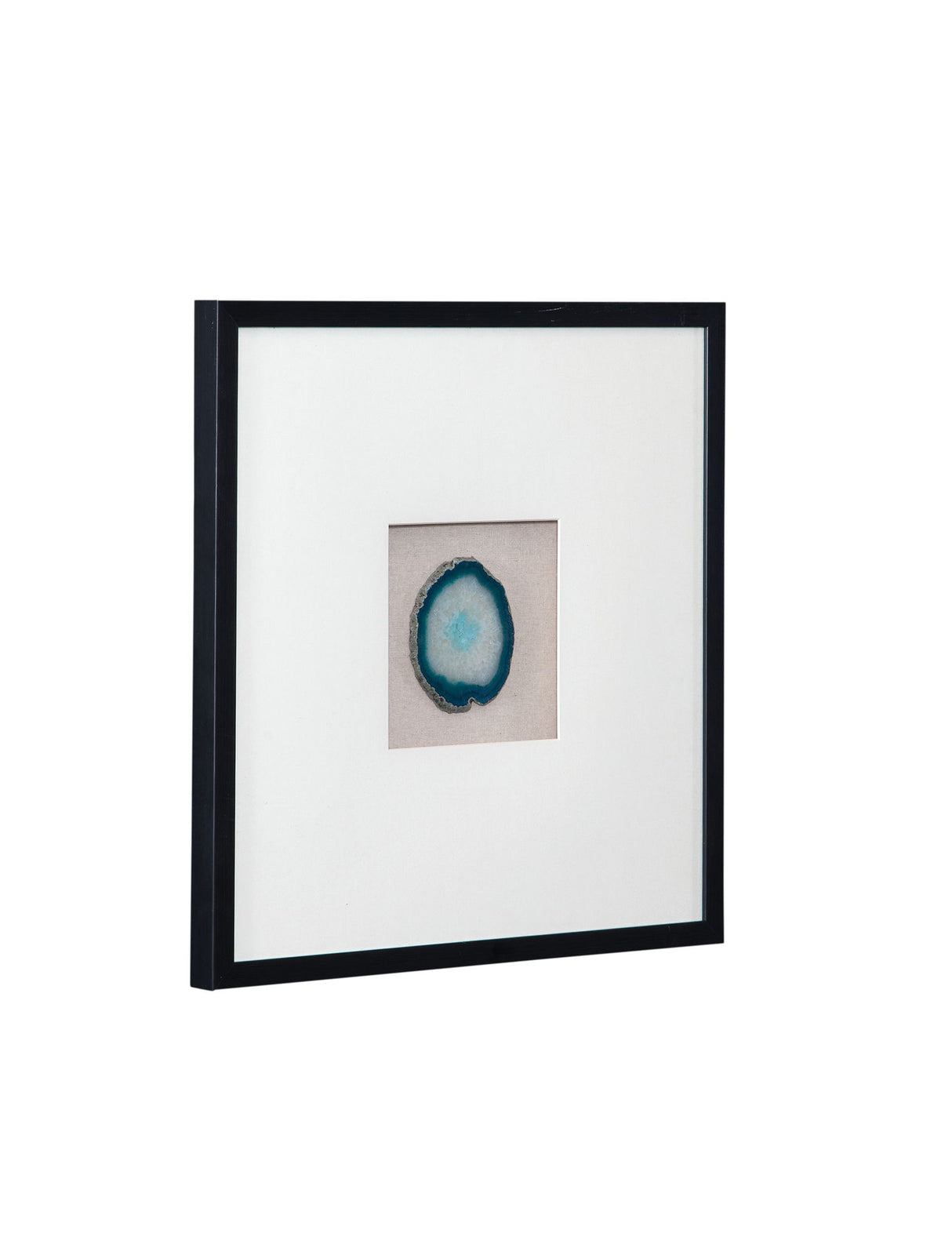 Crystal Geode Wall Art - Blue / White