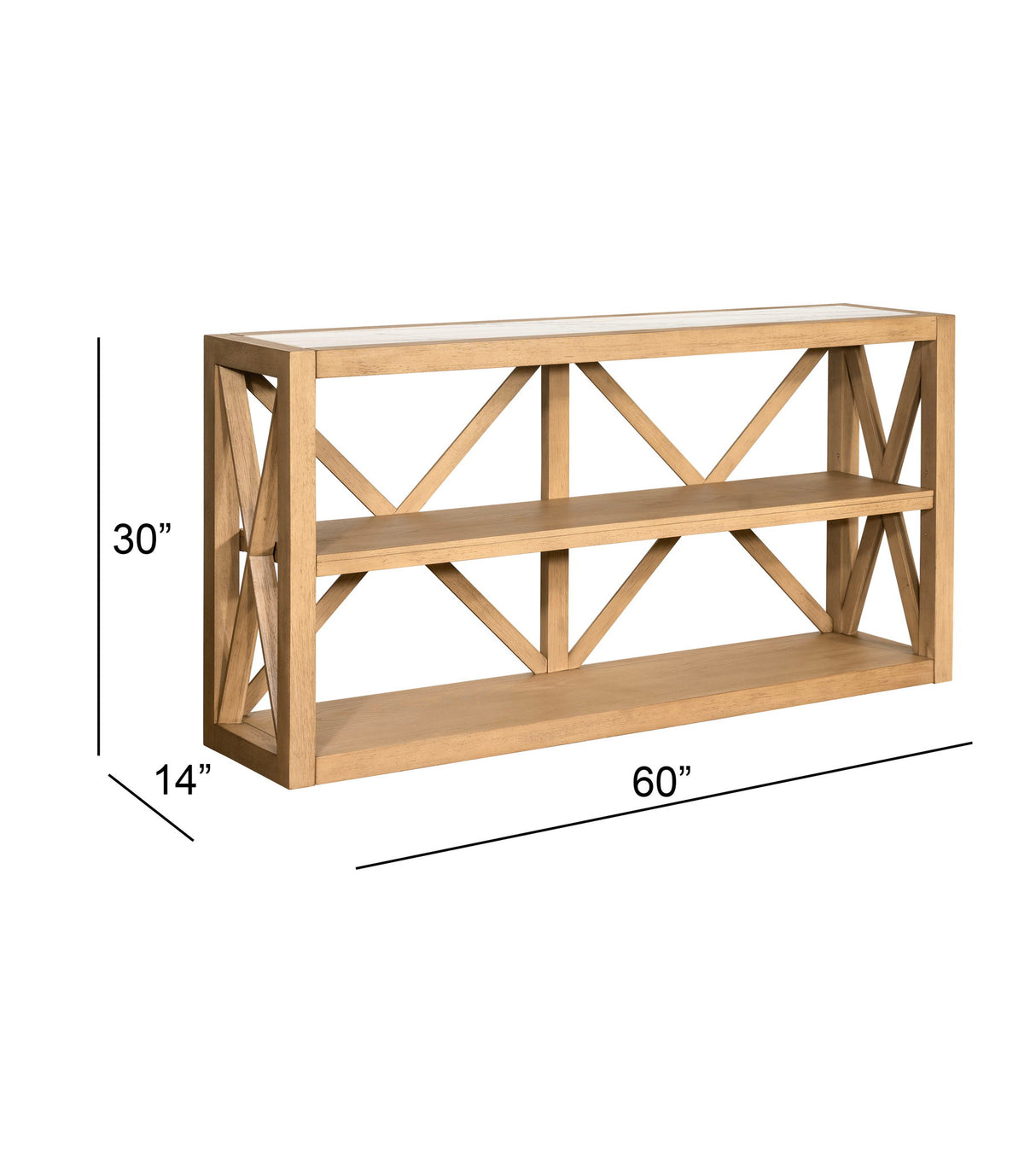 Holden - Console Table - Rustic Blonde