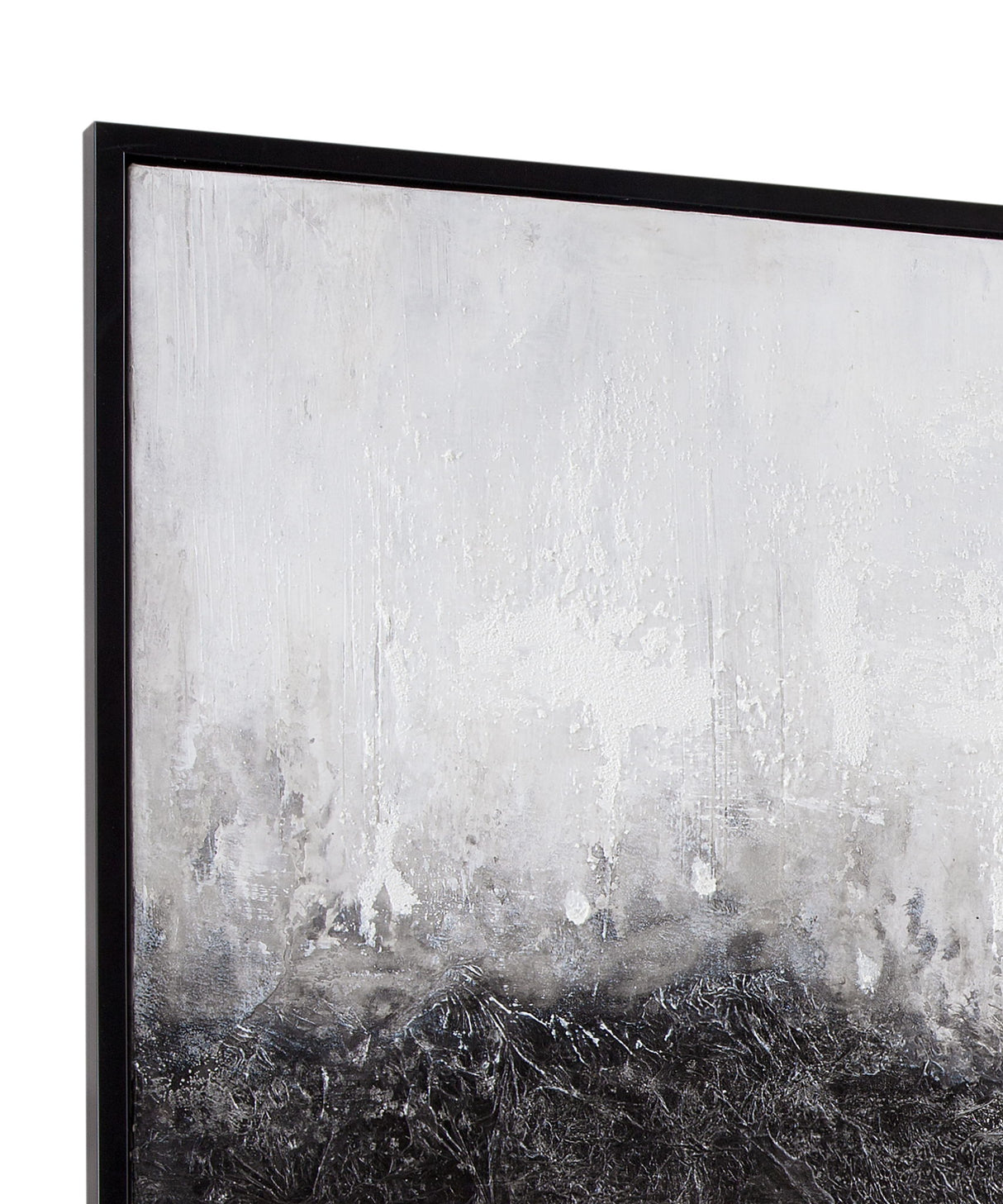 Divided Framed Canvas - Gray / Black