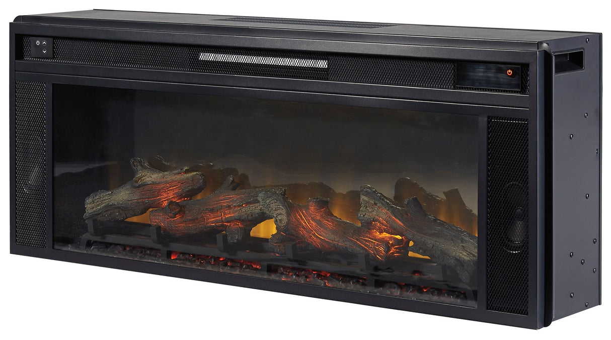 Entertainment Accessories - Fireplace Insert - Rectangular - Black