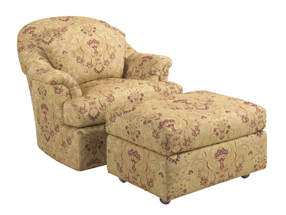 Lexington Upholstery - Angelica Ottoman - Light Brown