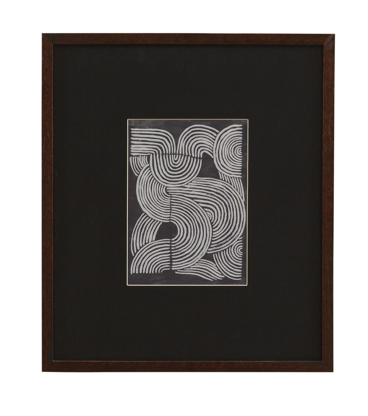 Neutral Strokes I Framed Print - Black
