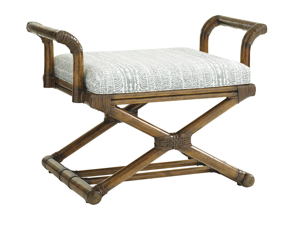 Bali Hai - Echo Beach Bench - Dark Brown / White