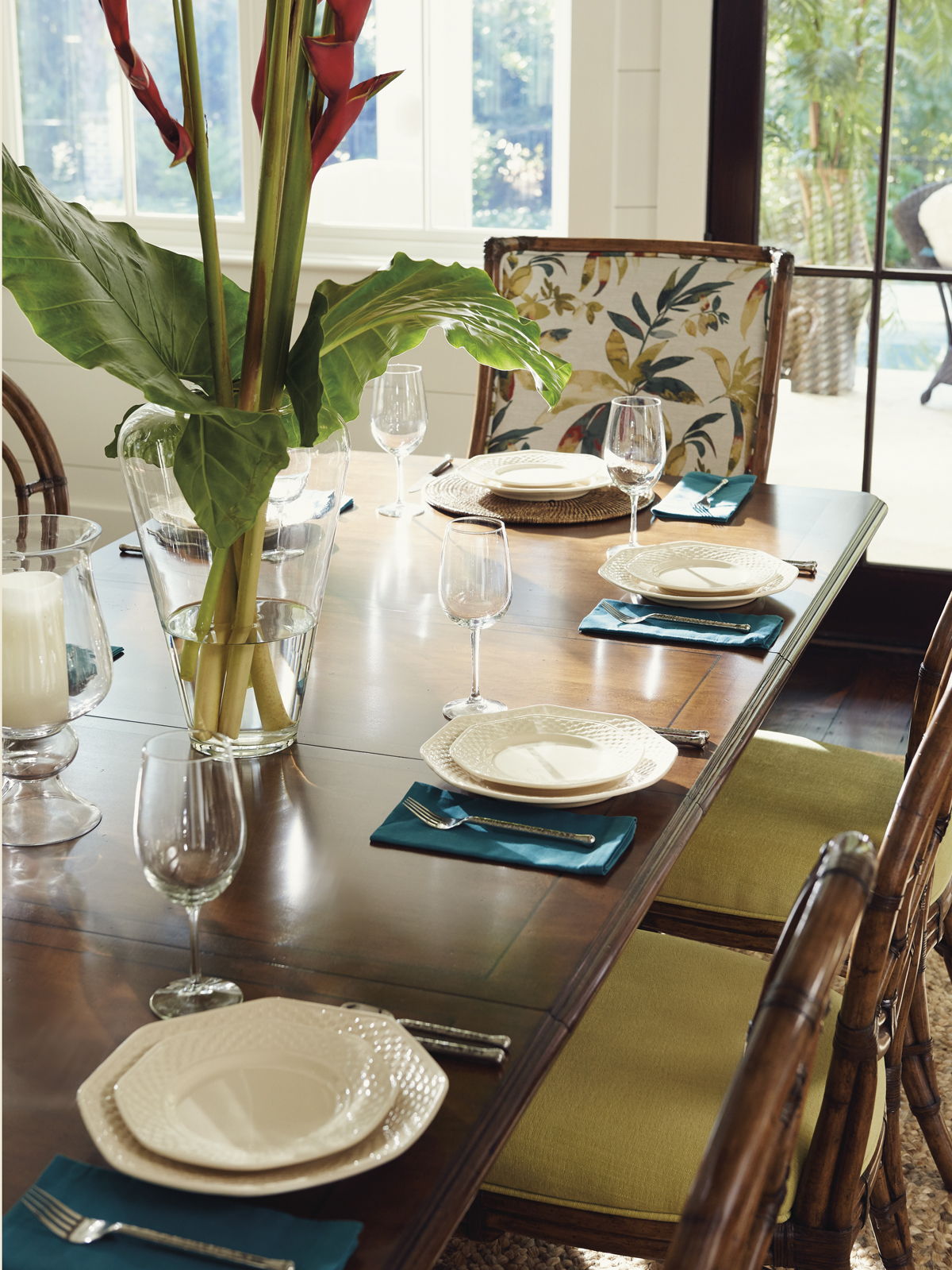 Bali Hai - Fisher Island Rectangular Dining Table - Dark Brown