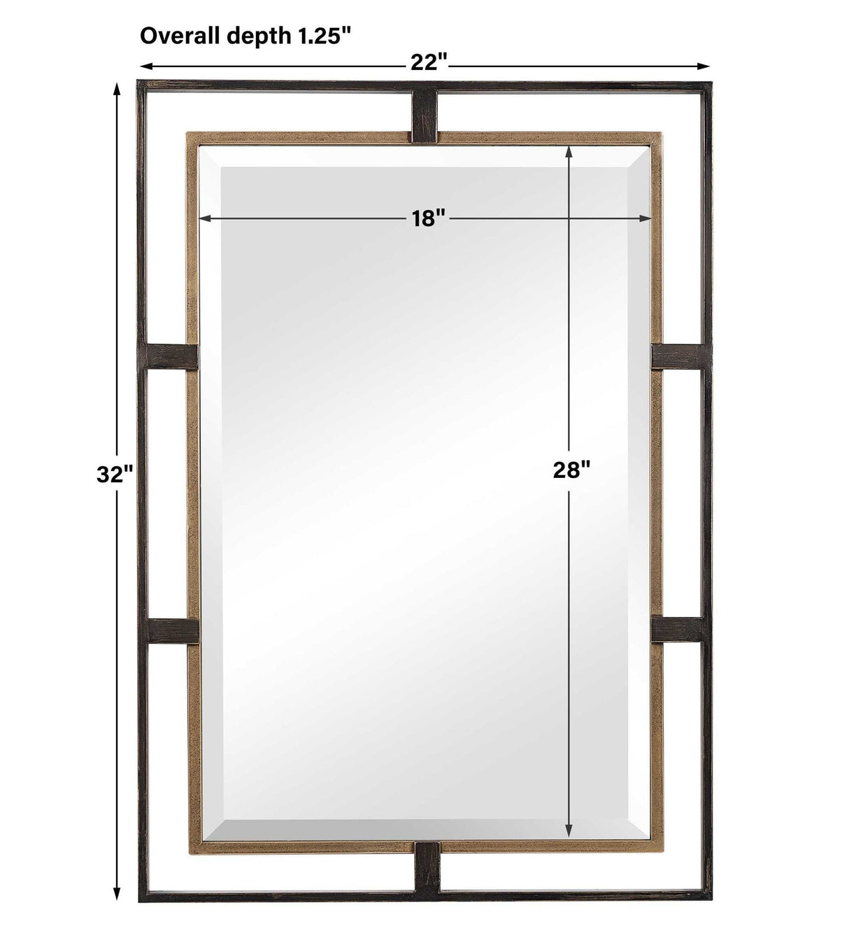 Carrizo - Rectangle Mirror