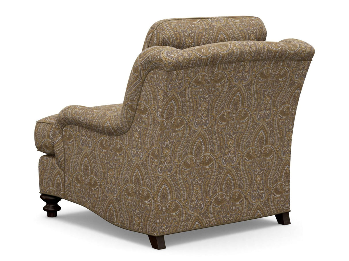 Lexington Upholstery - Elton Chair - Dark Brown