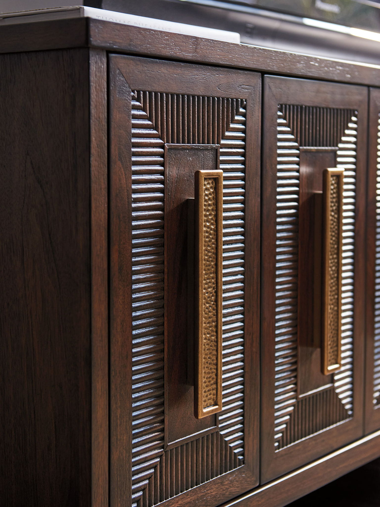 Silverado - Modesto Media Console - Dark Brown