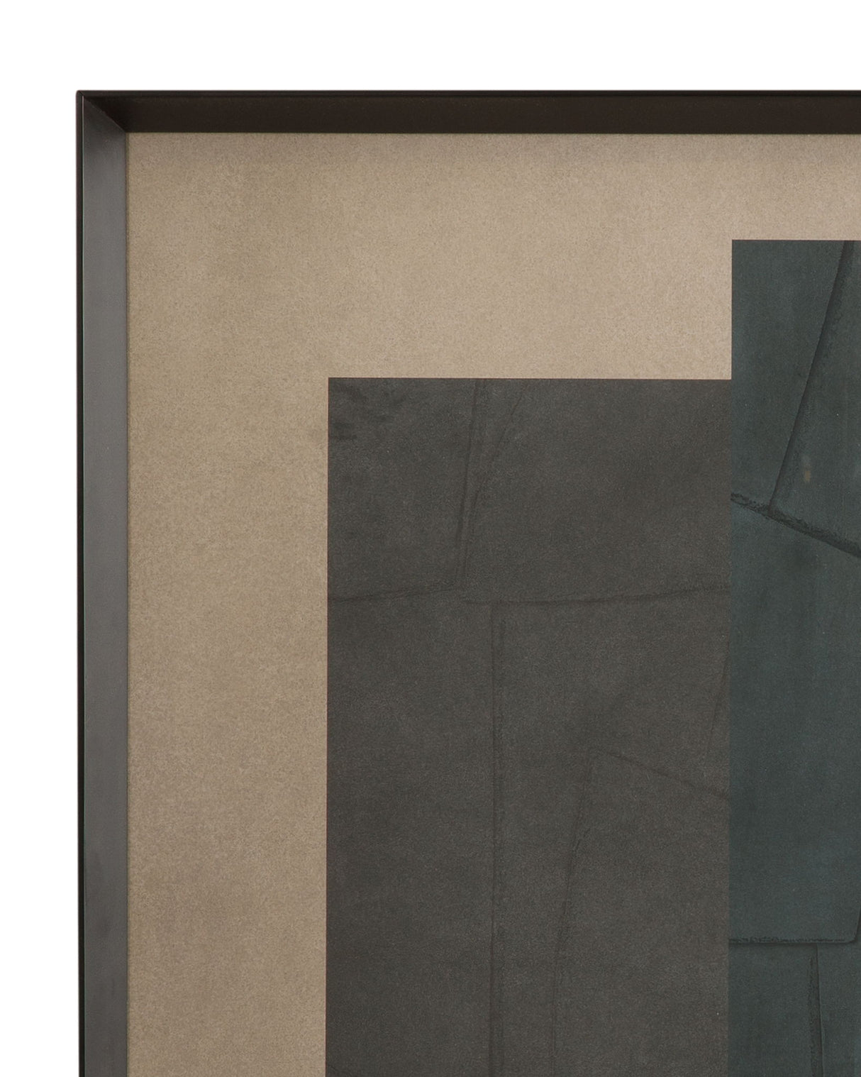 Soft Slate II Framed Print - Dark Gray