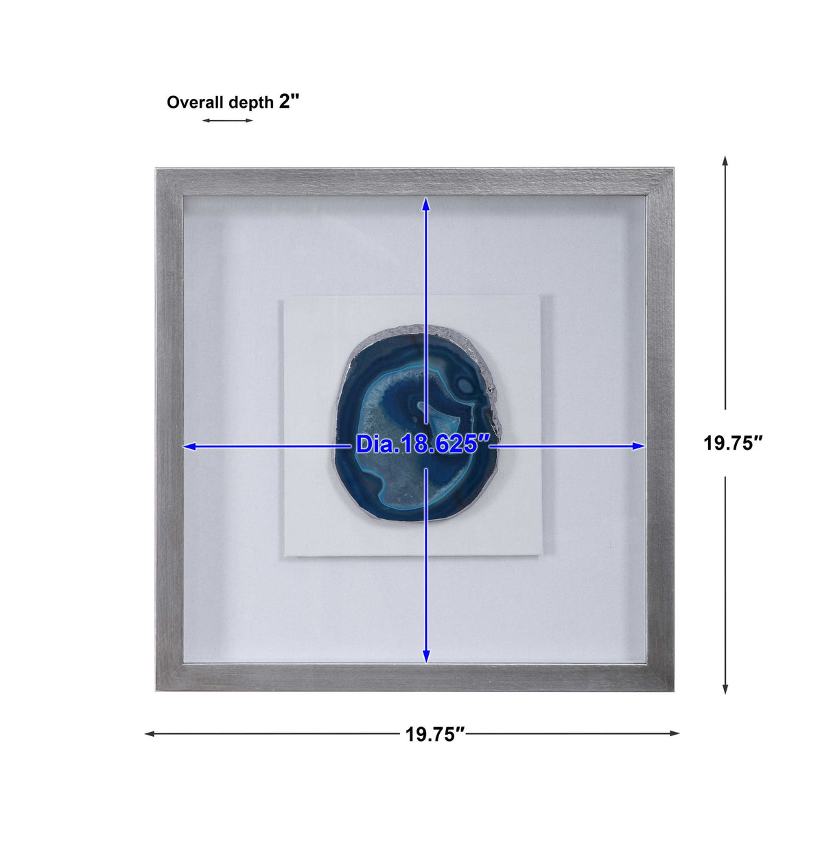 Kalia - Stone Shadow Box - Blue