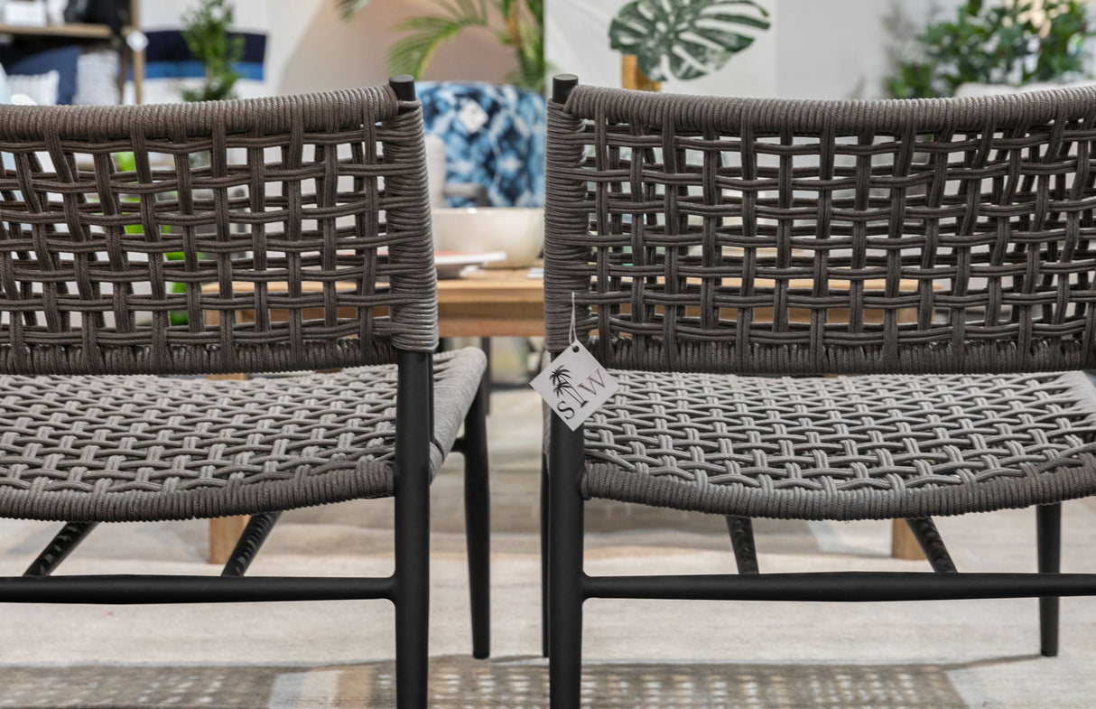 Grigio - Cushionless Accent Chair - Graphite