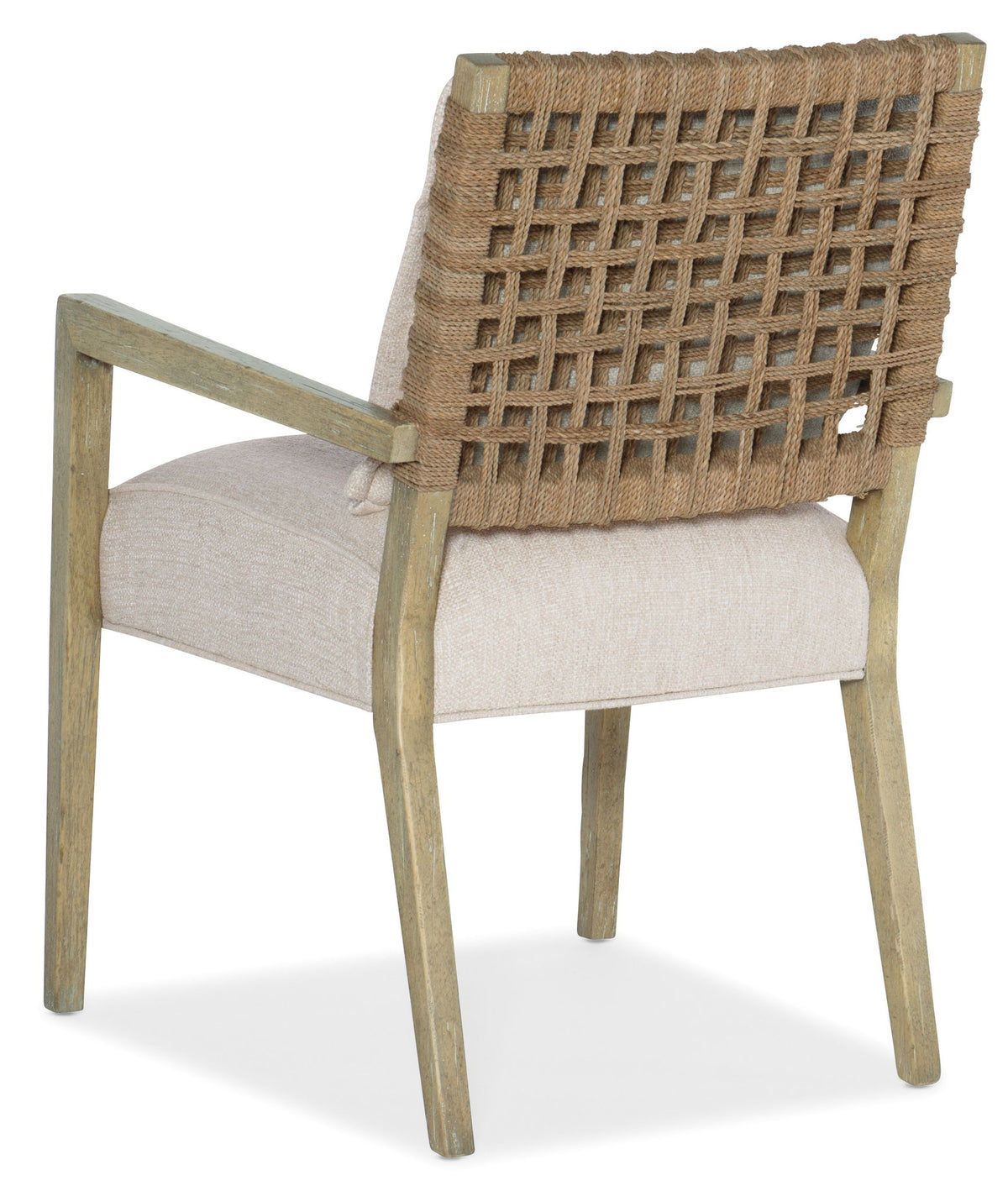 Surfrider - Woven Back Arm Chair (Set of 2) - Beige / Light Brown