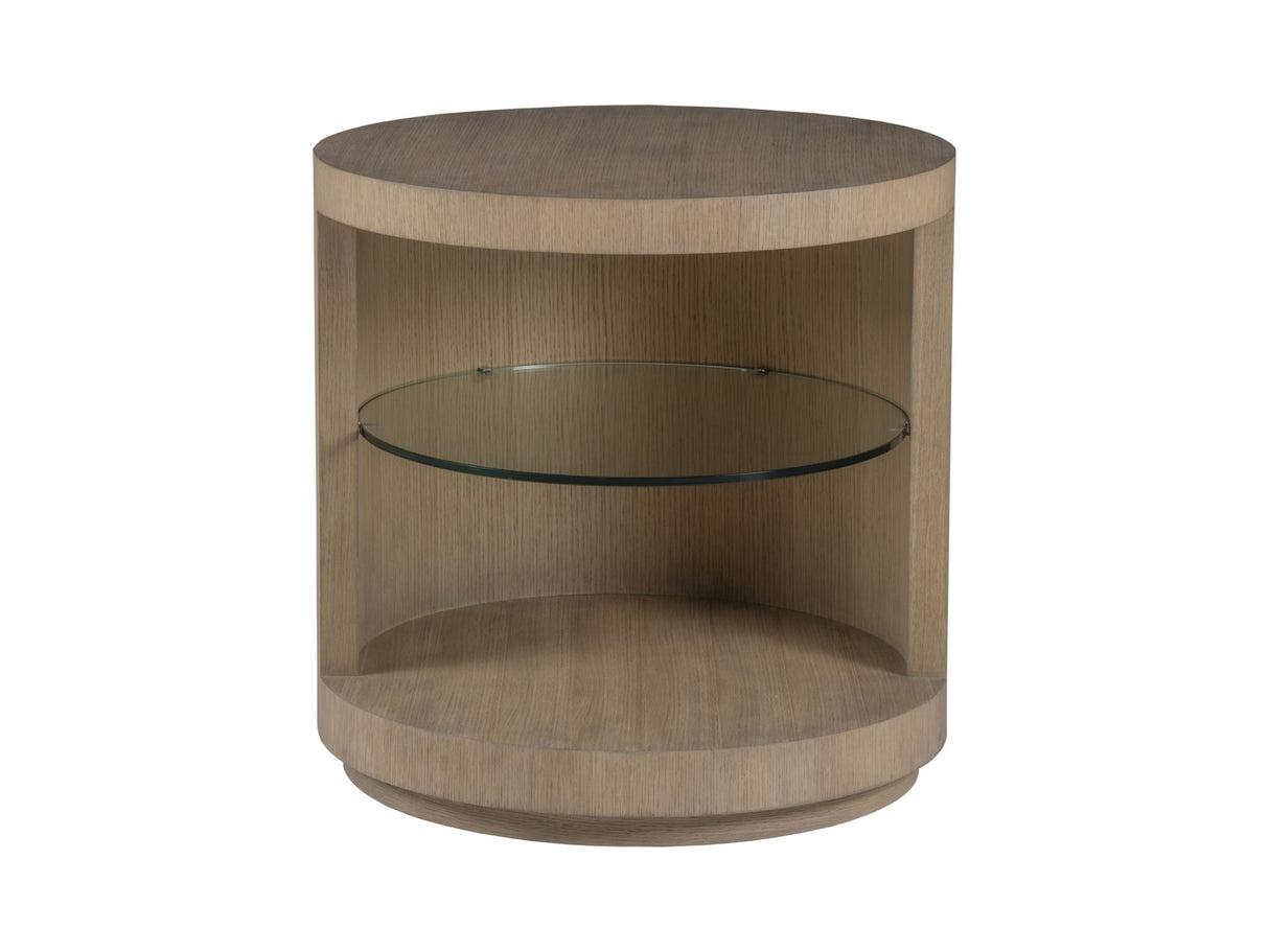 Simpatico - Simpatico Round End Table - Light Brown