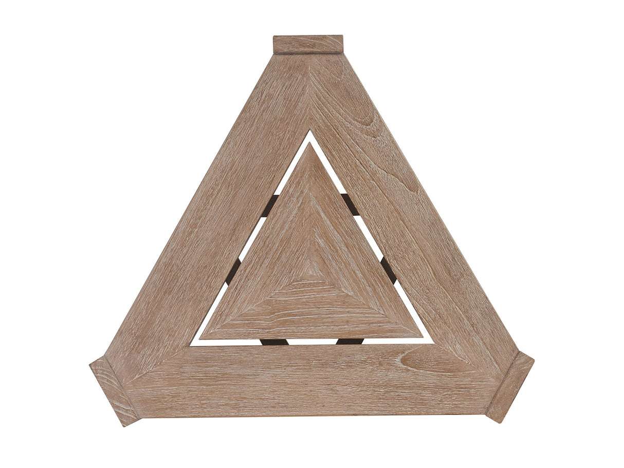 Stillwater Cove - Triangular End Table - Dark Brown
