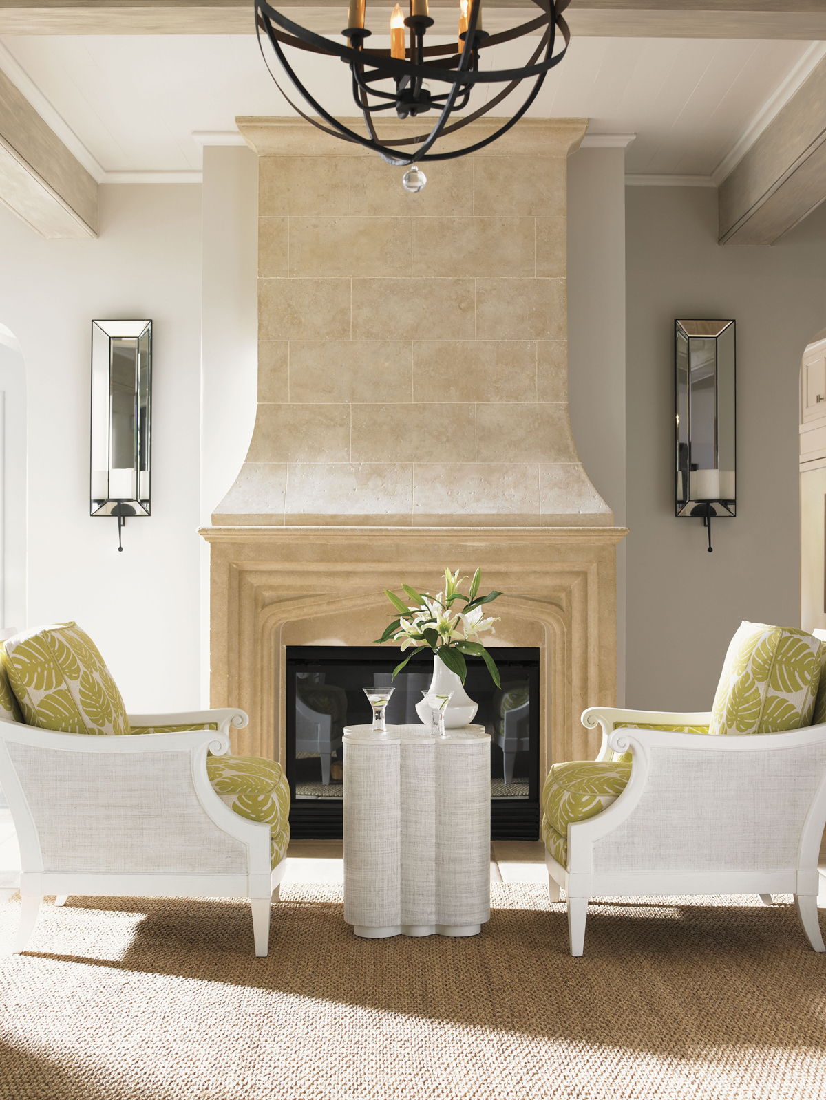 Ivory Key - Spar Point Chairside Table - White