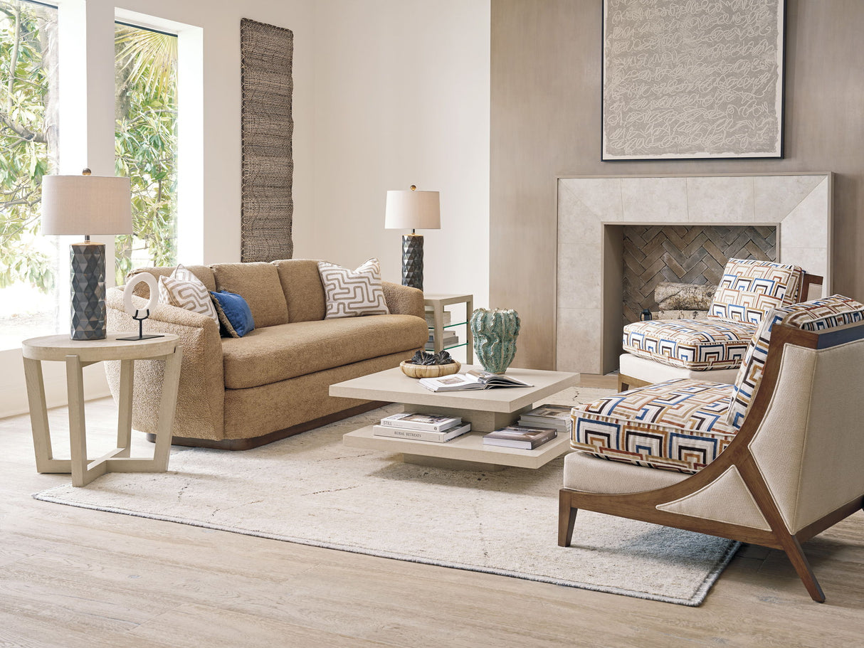 Sunset Key - Tasman Chair - Beige / Dark Brown