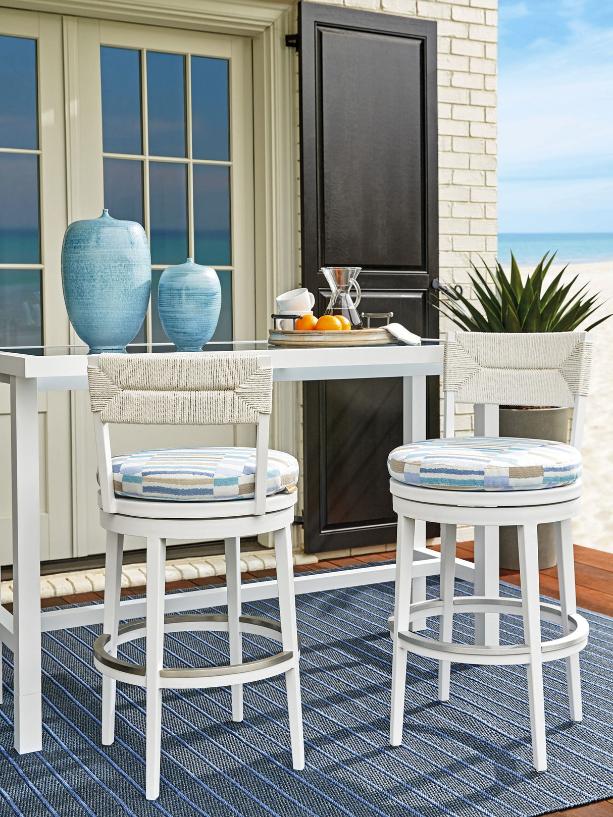 Ocean Breeze Promenade - Bistro Table - White