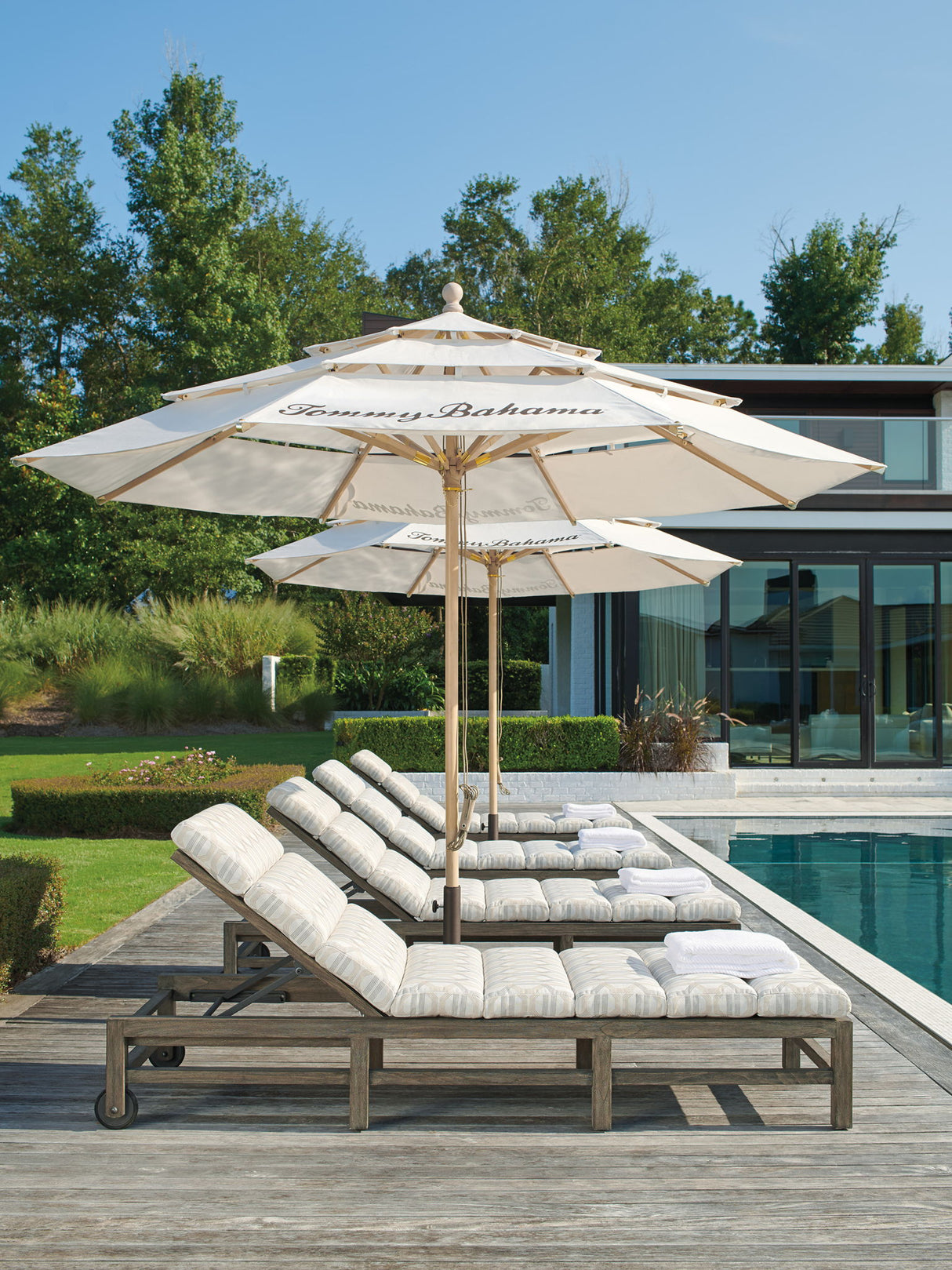Alfresco Living - Umbrella Canvas - White