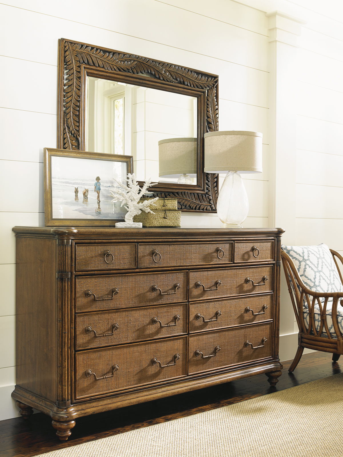 Bali Hai - Costa Sera Triple Dresser - Dark Brown