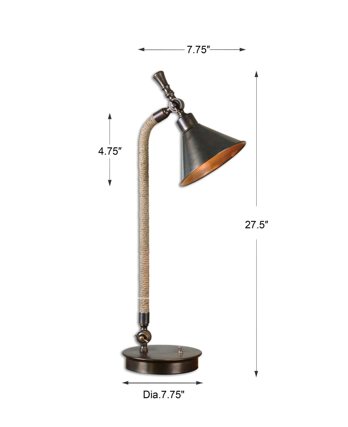 Duvall Task - Lamp - Brown, Dark