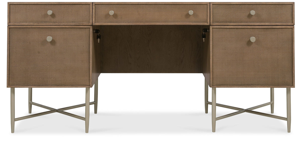 Sonnet - Sonnet Executive Desk - Dark Gray