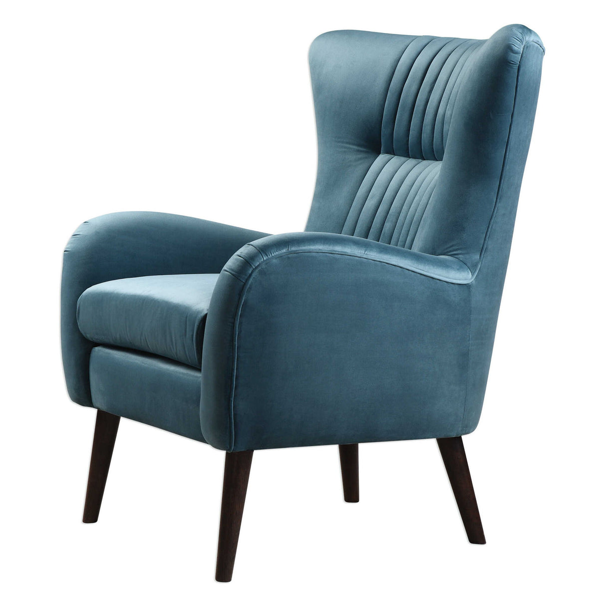 Dax - Mid-century Accent Chair - Blue