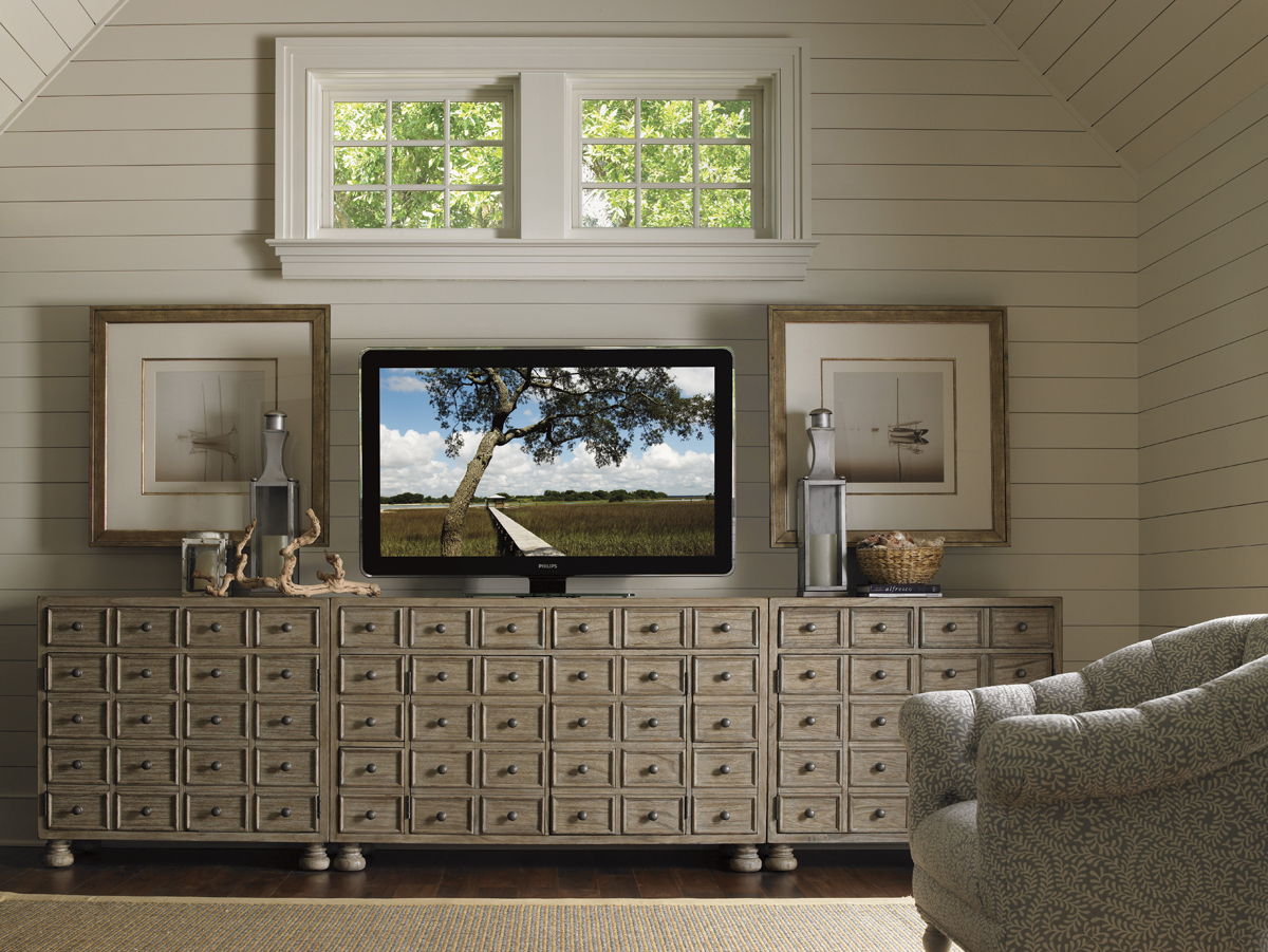 Twilight Bay - Andrews Media Console - Gray