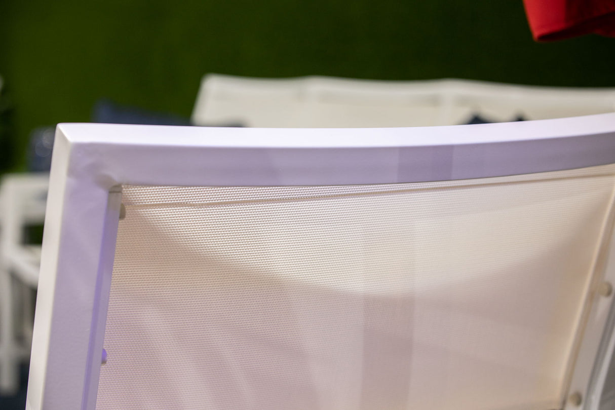 Naples - Stackable Sling Club Chair - White