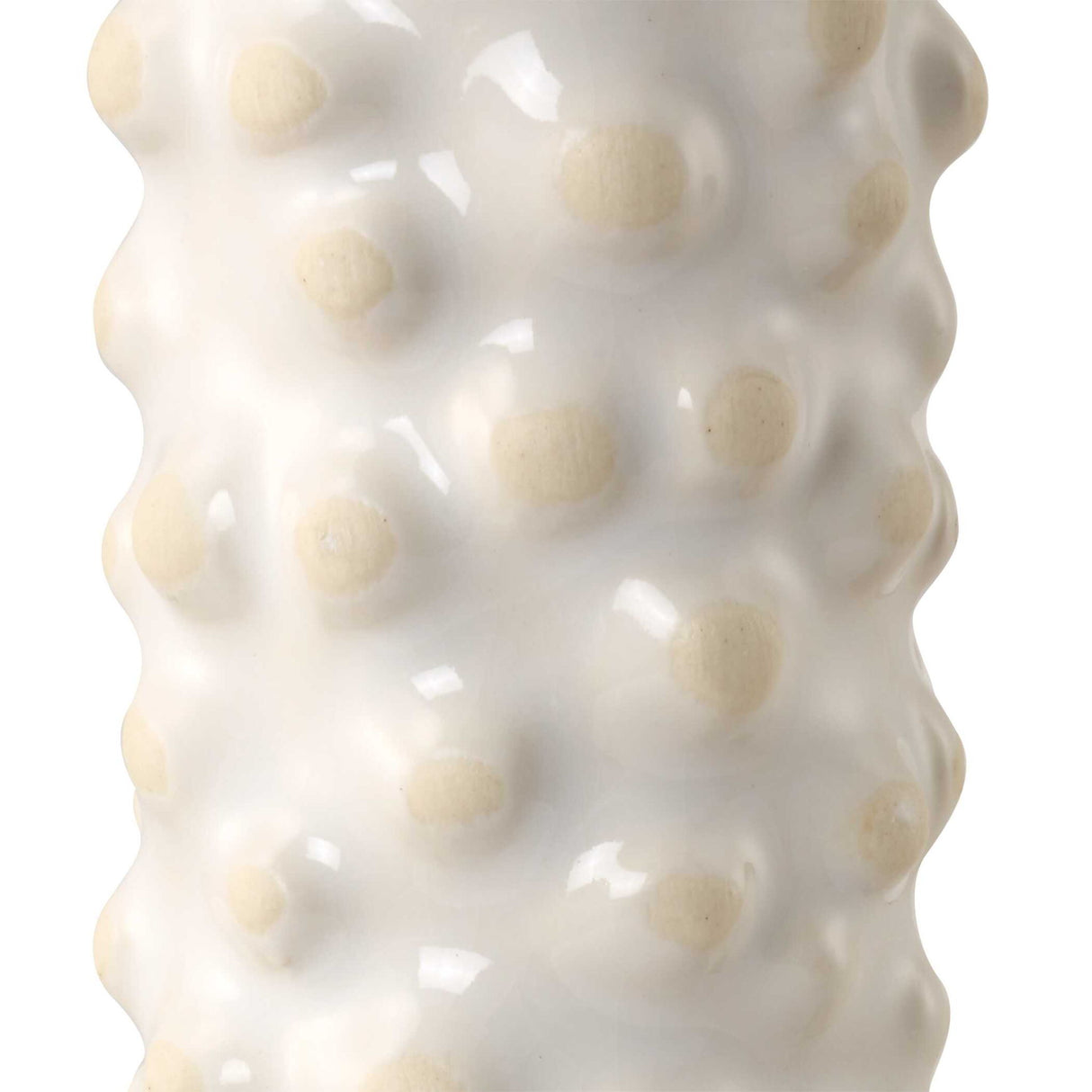 Makira - Cylindrical Sculptures, Set Of 3 - Pearl Silver