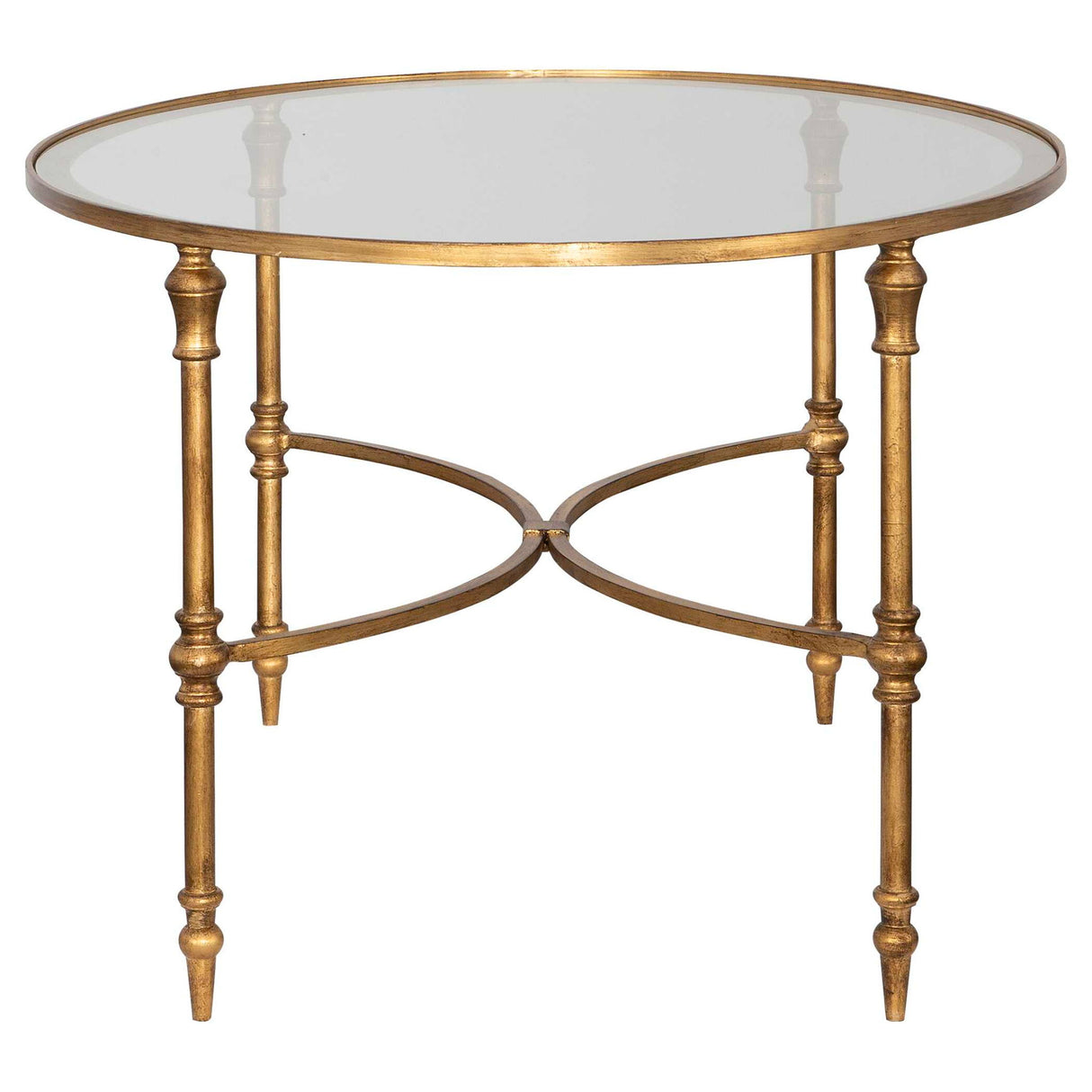 Vitya - Glass Coffee Table - Gold